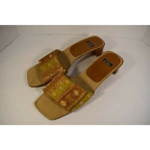 Stuart Weitzman Block Heel Slide Sandals